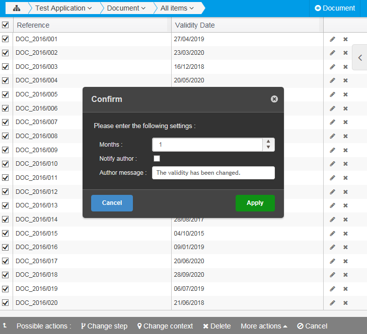 Batch Actions 5